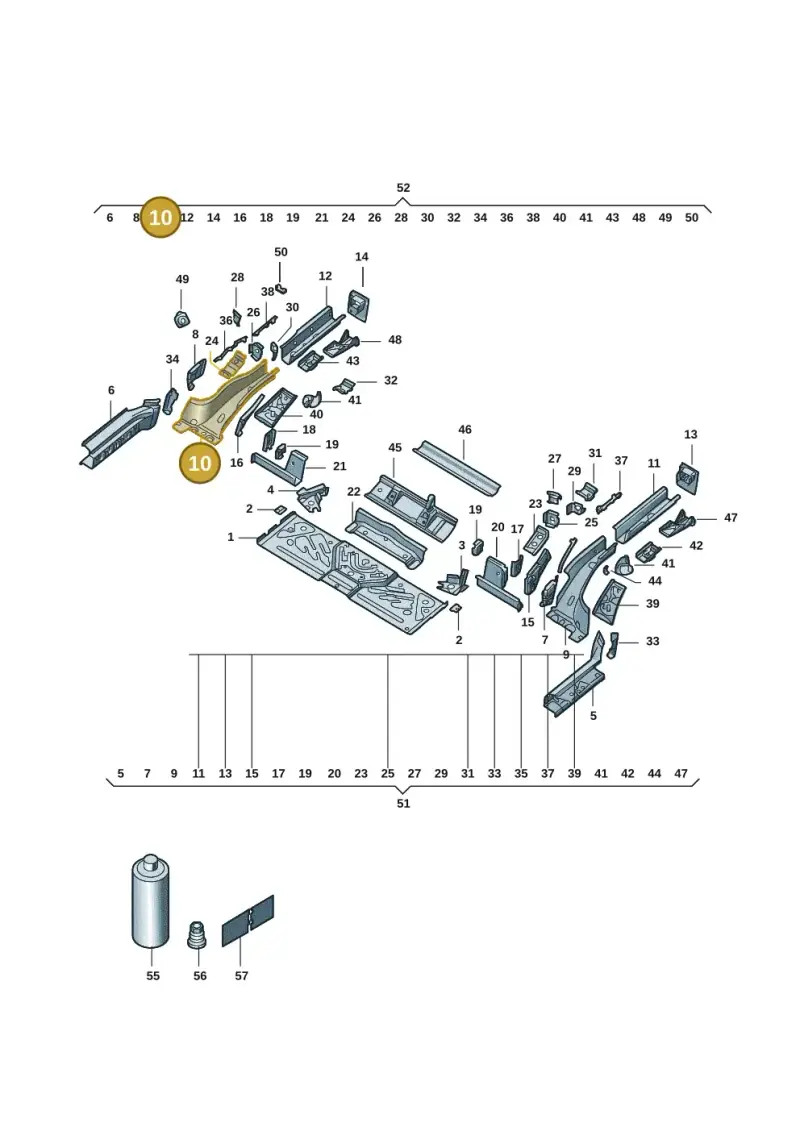 1EA803506 — Volkswagen ID.4 (2020-) diagram 11g803020, position 10