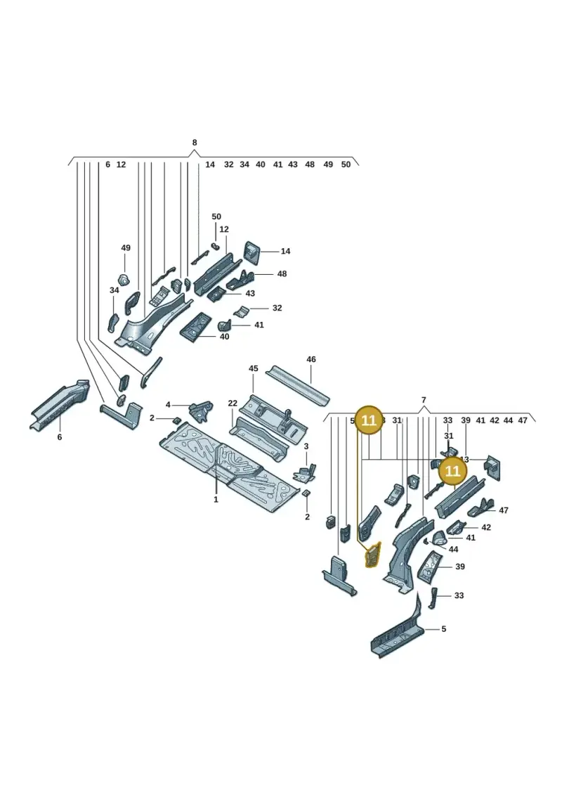 1EA803507A — Volkswagen ID.6 X (2021-) diagram 11d803020, position 11