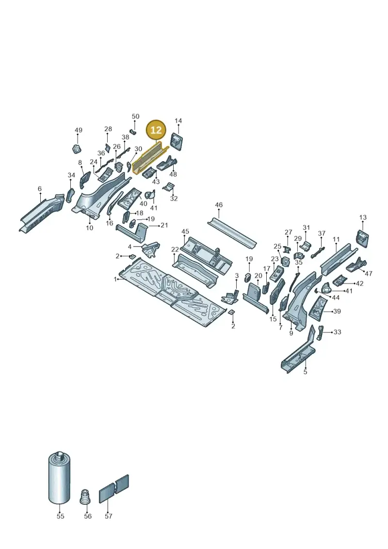 1EA803508A — Volkswagen ID.4 Pro (2020-2023) diagram 11a803020, position 12