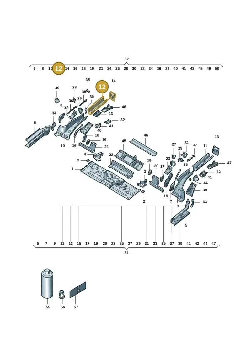 1EA803508A — Volkswagen ID.4 (2020-) diagram 11g803020, position 12