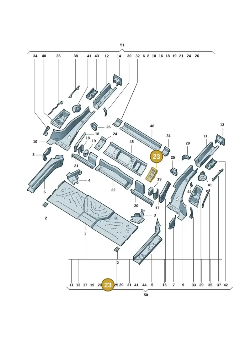1EA803509 — Volkswagen ID.3 (2021-) diagram 10d803020, position 23