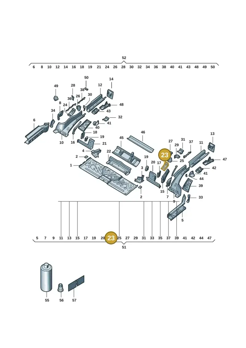 1EA803509 — Volkswagen ID.4 (2020-) diagram 11g803020, position 23