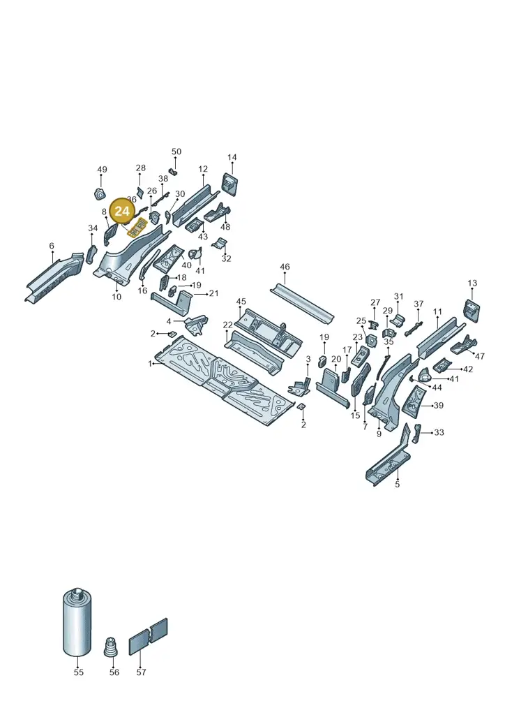 1EA803510 — Volkswagen ID.4 Pro (2020-2023) diagram 11a803020, position 24