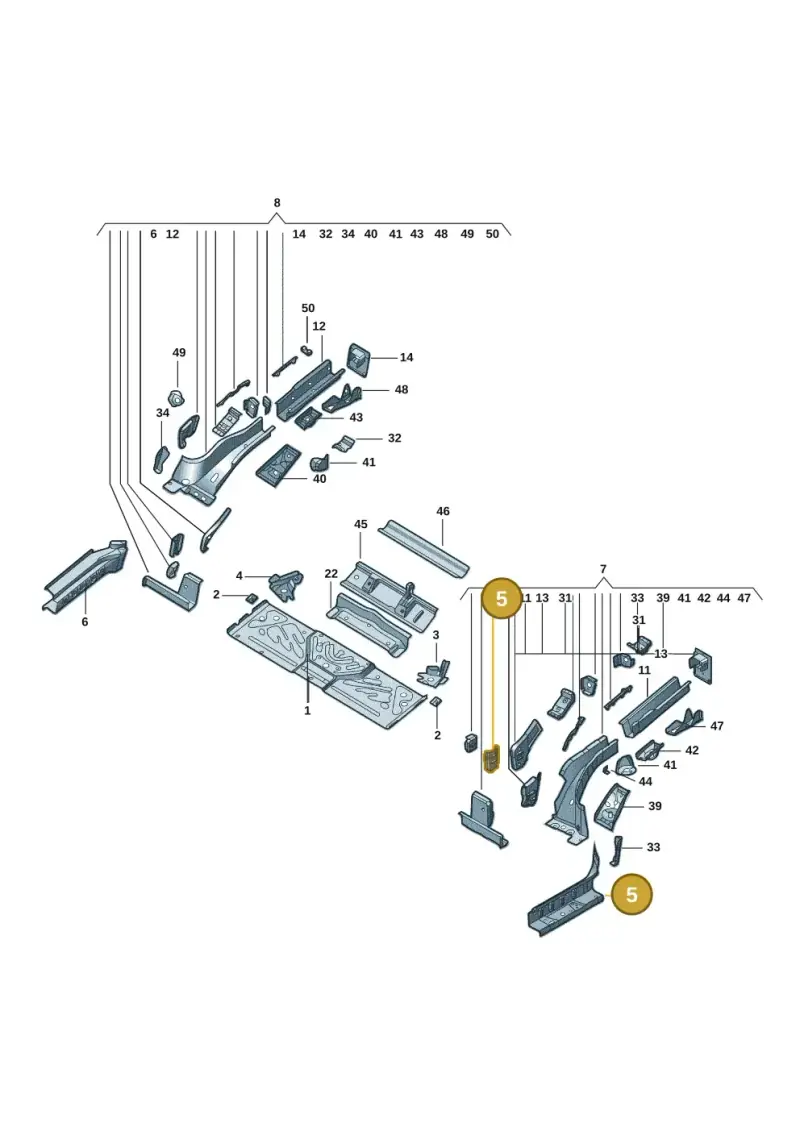 1EA803713A — Volkswagen ID.4 X (2020-) diagram 11d803020, position 5