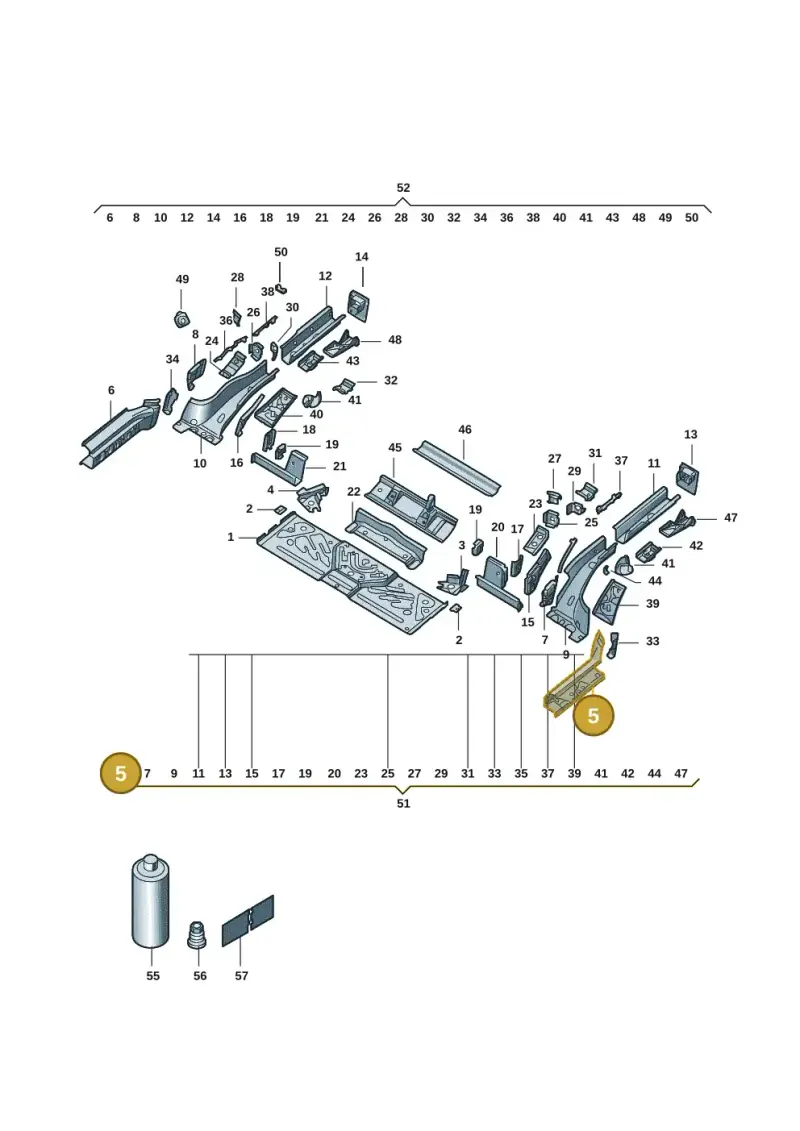 1EA803713A — Volkswagen ID.4 (2020-) diagram 11g803020, position 5