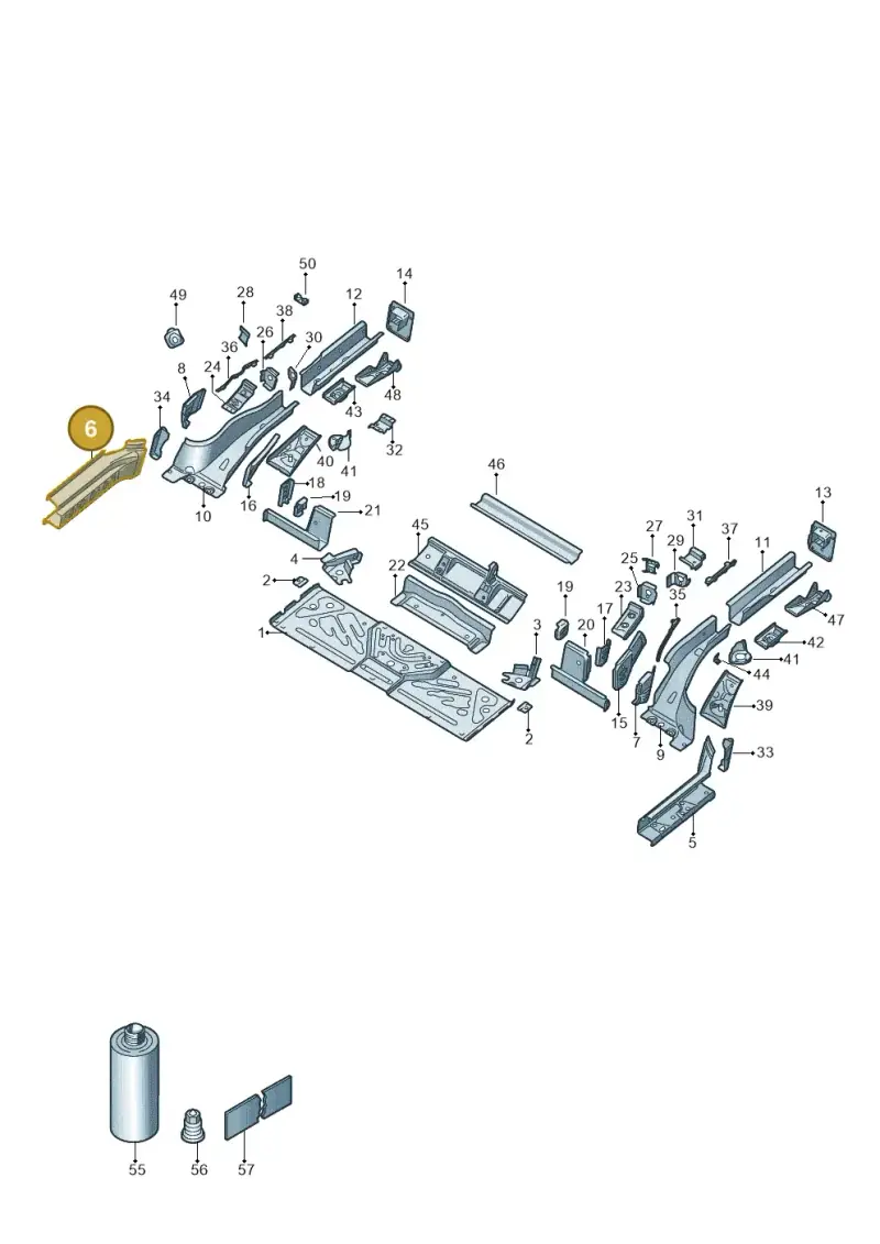 1EA803714A — Volkswagen ID.4 Pro (2020-2023) diagram 11a803020, position 6