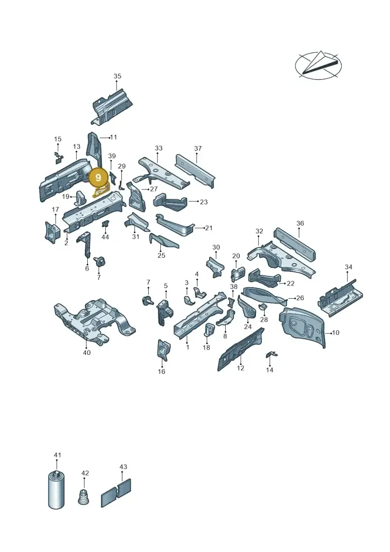1EA803774 — Volkswagen ID.UNYX (2024-) diagram 11a803000, position 9
