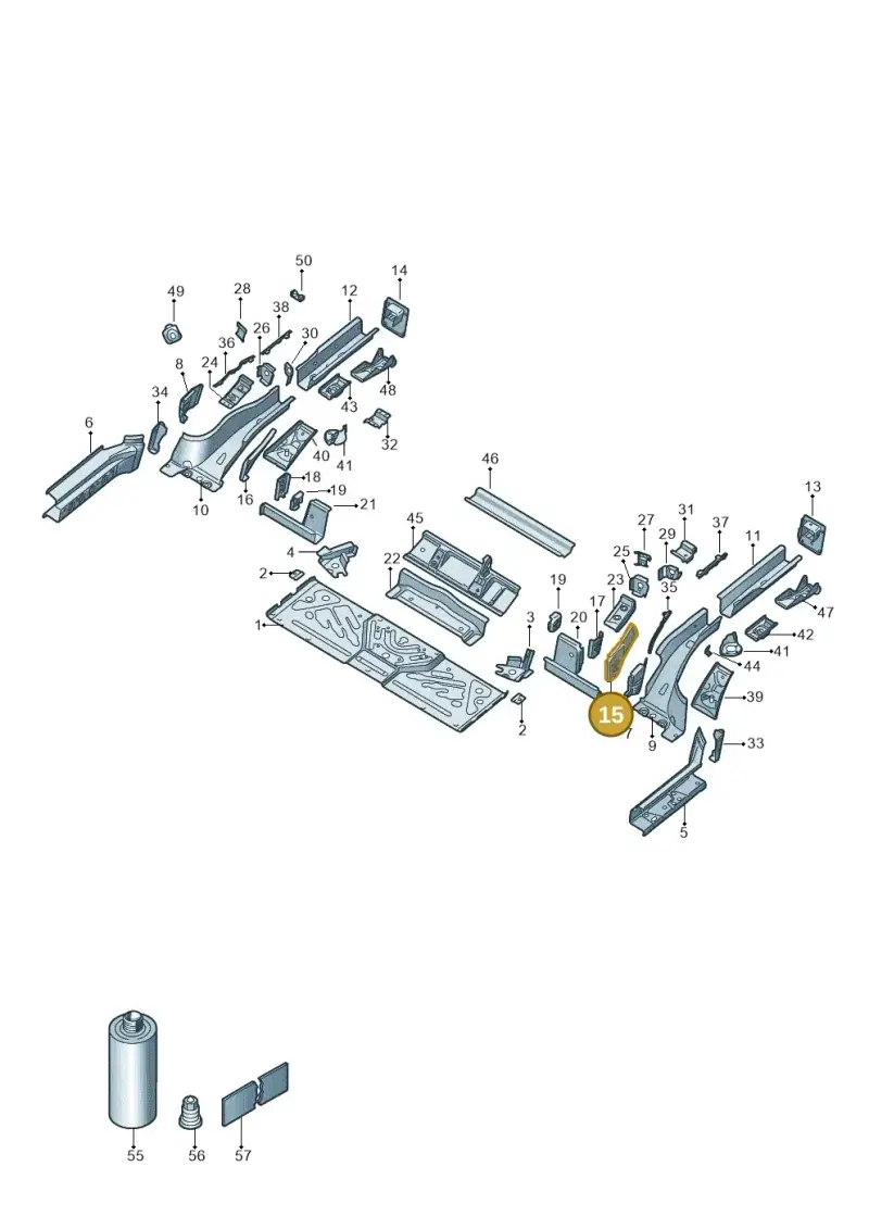 1EA803775 — Volkswagen ID.4 Pro (2020-2023) diagram 11a803020, position 15