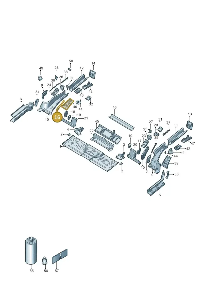 1EA803776 — Volkswagen ID.4 Pro (2020-2023) diagram 11a803020, position 16