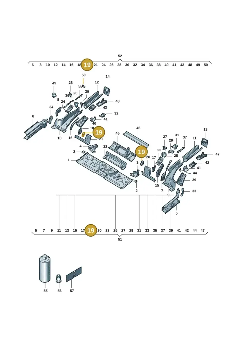 1EA803791 — Volkswagen ID.4 (2020-) diagram 11g803020, position 19