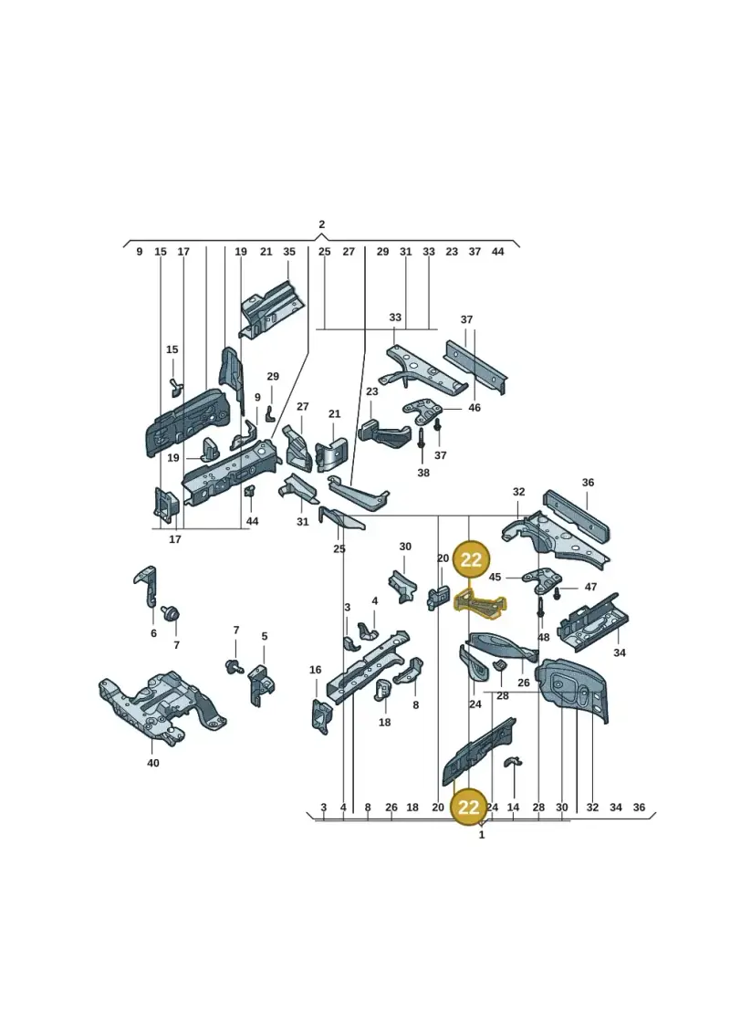1EA803871 — Volkswagen ID.4 (2020-) diagram 11g803000, position 22