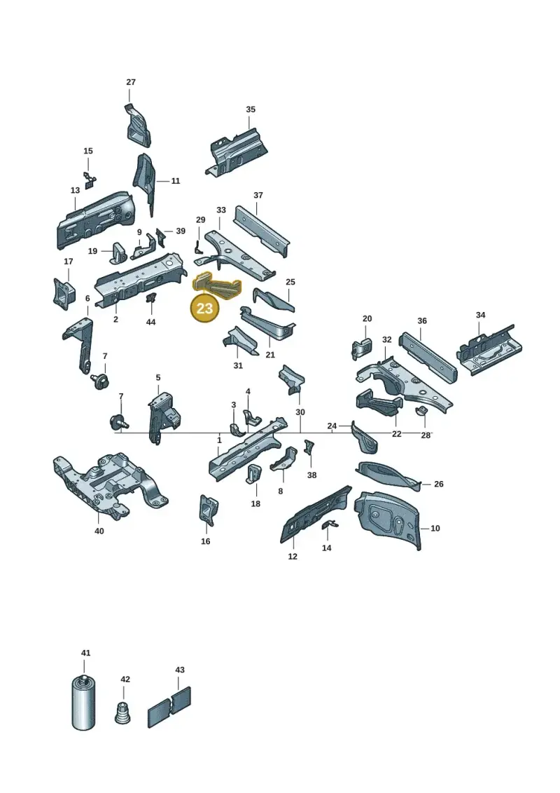 1EA803872 — Volkswagen ID.3 Pro (2019-2024) diagram 10a803000, position 23