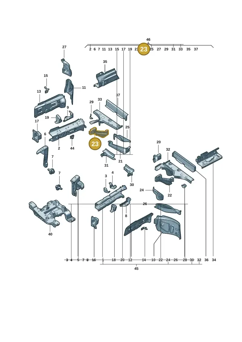 1EA803872 — Volkswagen ID.3 (2021-) diagram 10d803000, position 23