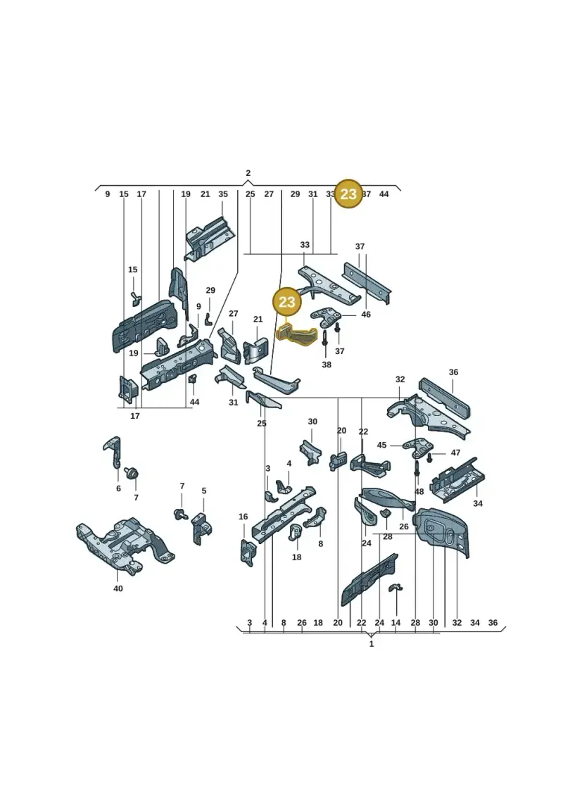 1EA803872 — Volkswagen ID.4 (2020-) diagram 11g803000, position 23