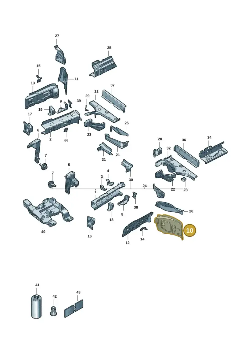 1EA804119 — Volkswagen ID.3 Pro (2019-2024) diagram 10a803000, position 10