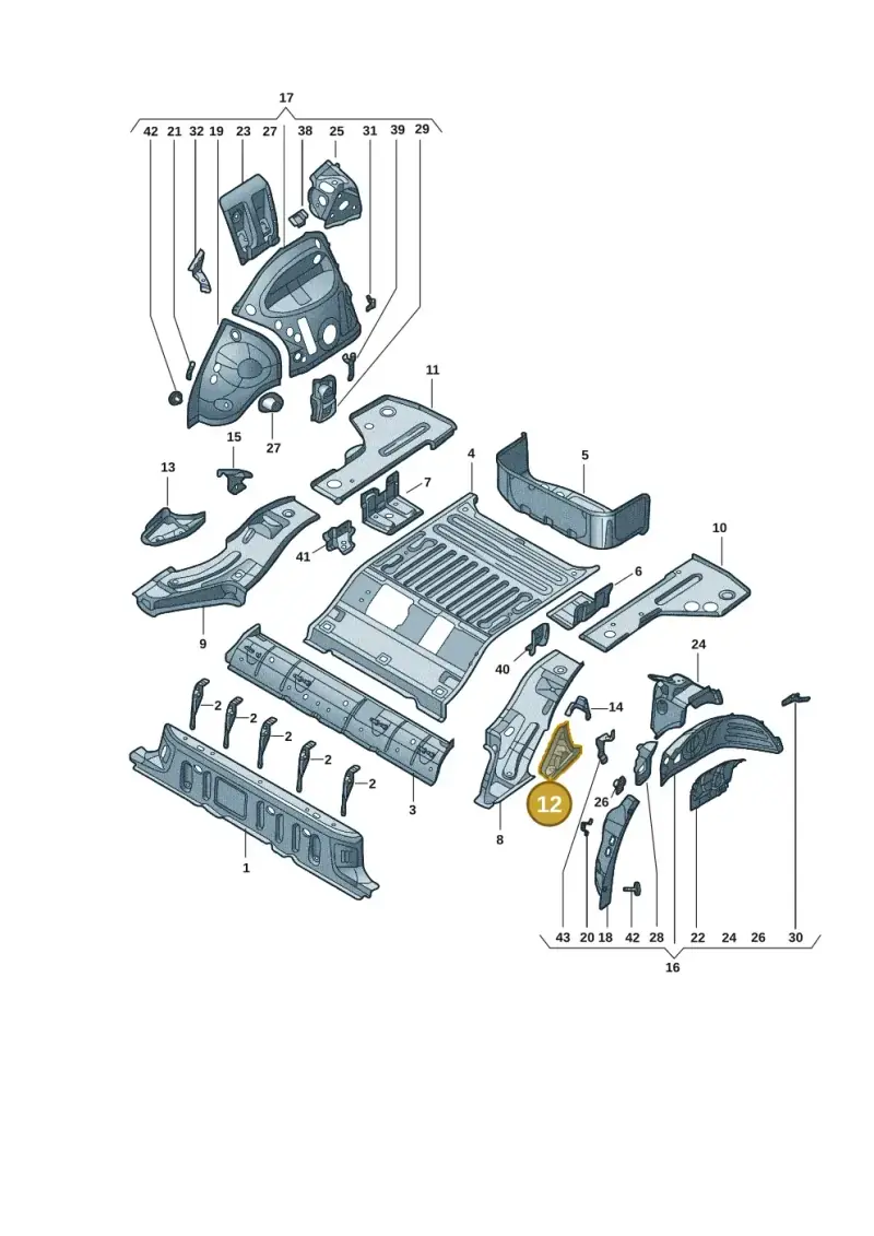 1EA804201A — Volkswagen ID.4 X (2020-) diagram 11d803015, position 12