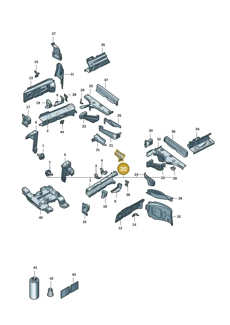 1EA804425E — Volkswagen ID.3 Pro (2019-2024) diagram 10a803000, position 30