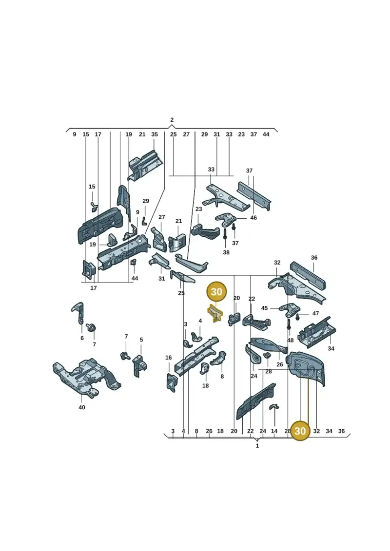 1EA804425E — Volkswagen ID.4 (2020-) diagram 11g803000, position 30
