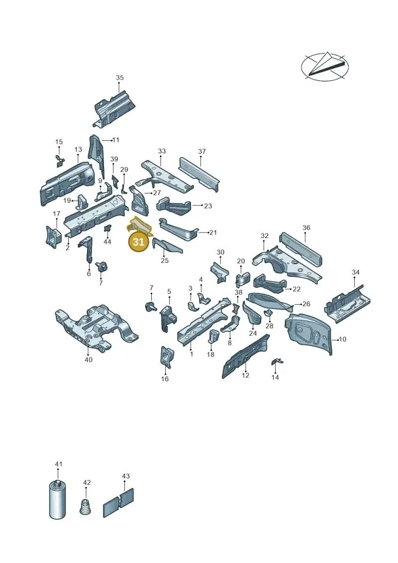 1EA804426E — Volkswagen ID.4 Pro (2020-2023) diagram 11a803000, position 31