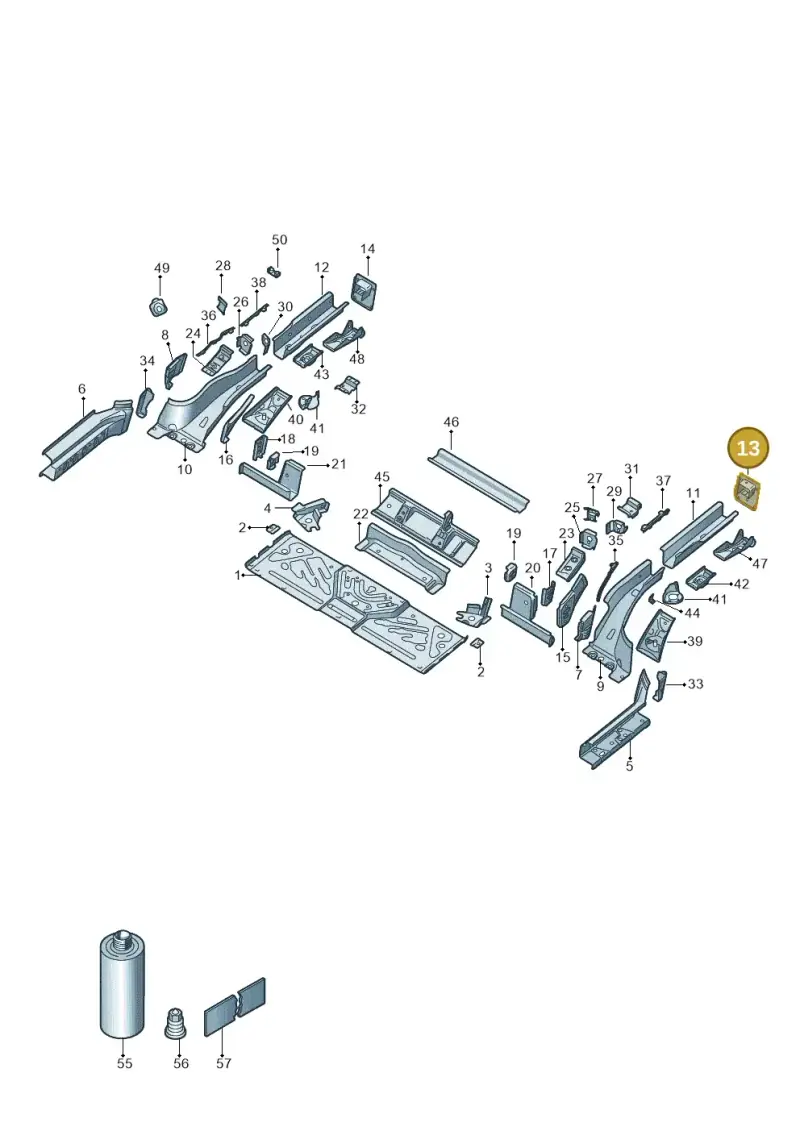 1EA804473A — Volkswagen ID.4 Pro (2020-2023) diagram 11a803020, position 13