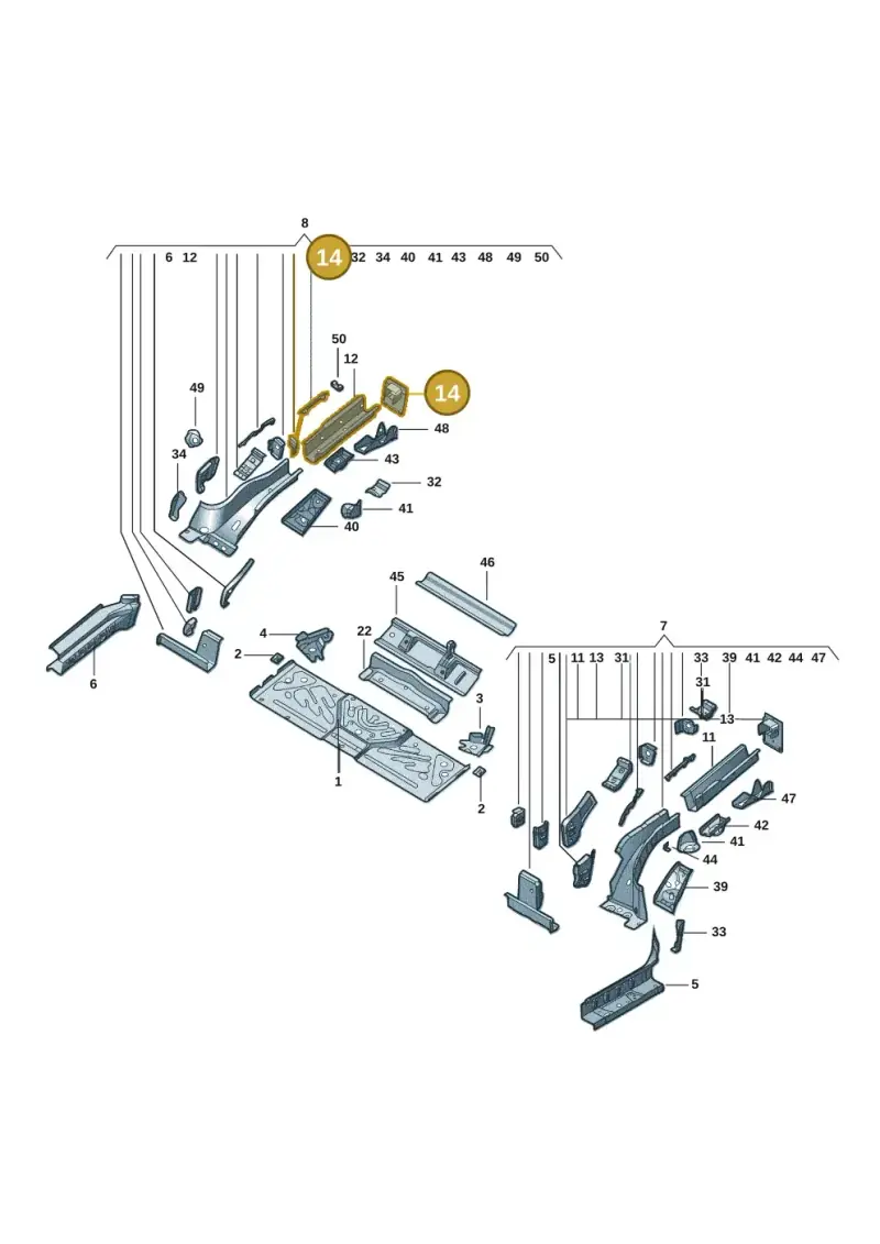 1EA804474A — Volkswagen ID.6 X (2021-) diagram 11d803020, position 14