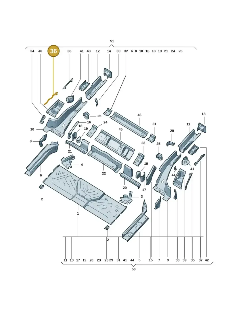 1EA804536 — Volkswagen ID.3 (2021-) diagram 10d803020, position 36