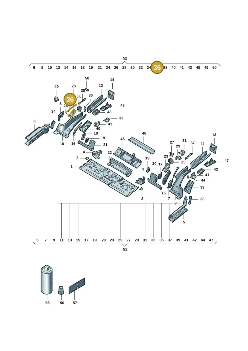 1EA804536 — Volkswagen ID.4 (2020-) diagram 11g803020, position 36