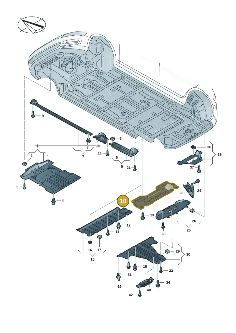 1EA804792E — Volkswagen ID.4 Pro (2020-2023) diagram 11a825000, position 10
