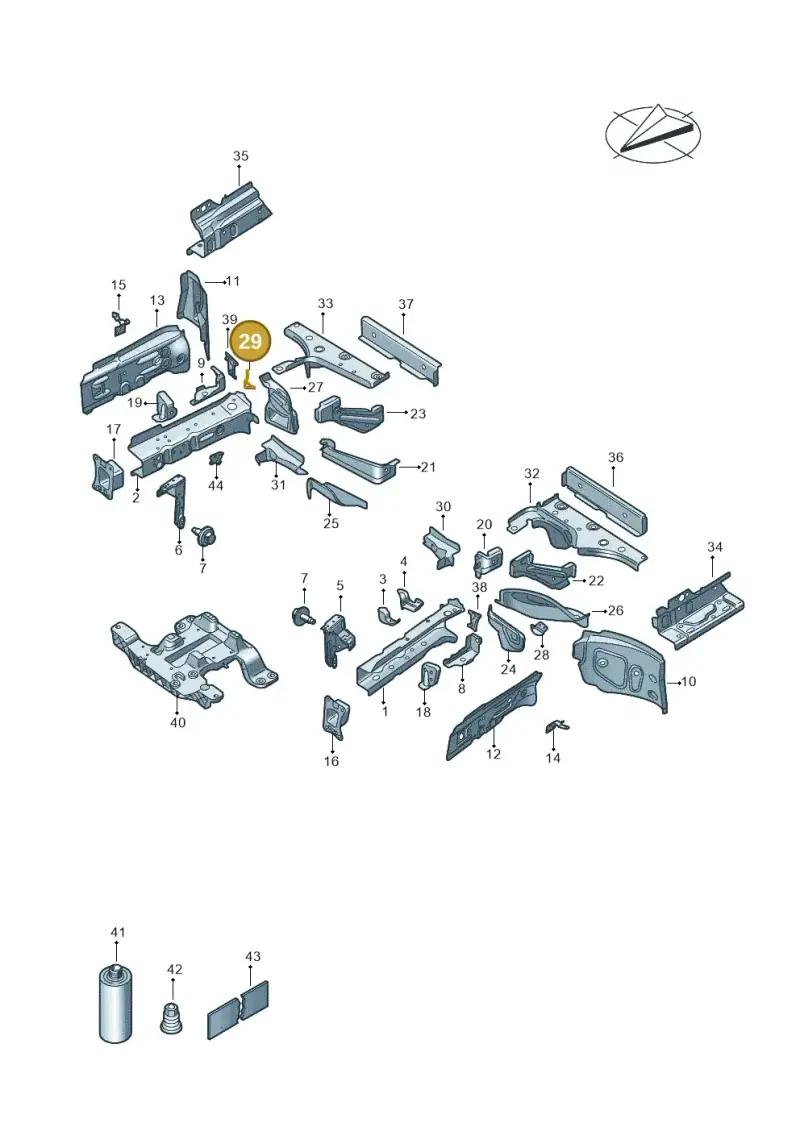 1EA804852 — Volkswagen ID.4 Pro (2020-2023) diagram 11a803000, position 29