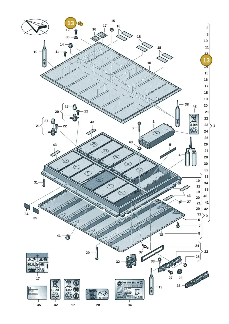 1EA804973C — Volkswagen ID.4 Pro (2020-2023) diagram 082915052, position 13