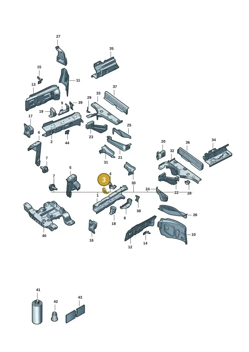 1EA805453 — Volkswagen ID.3 Pro (2019-2024) diagram 10a803000, position 3