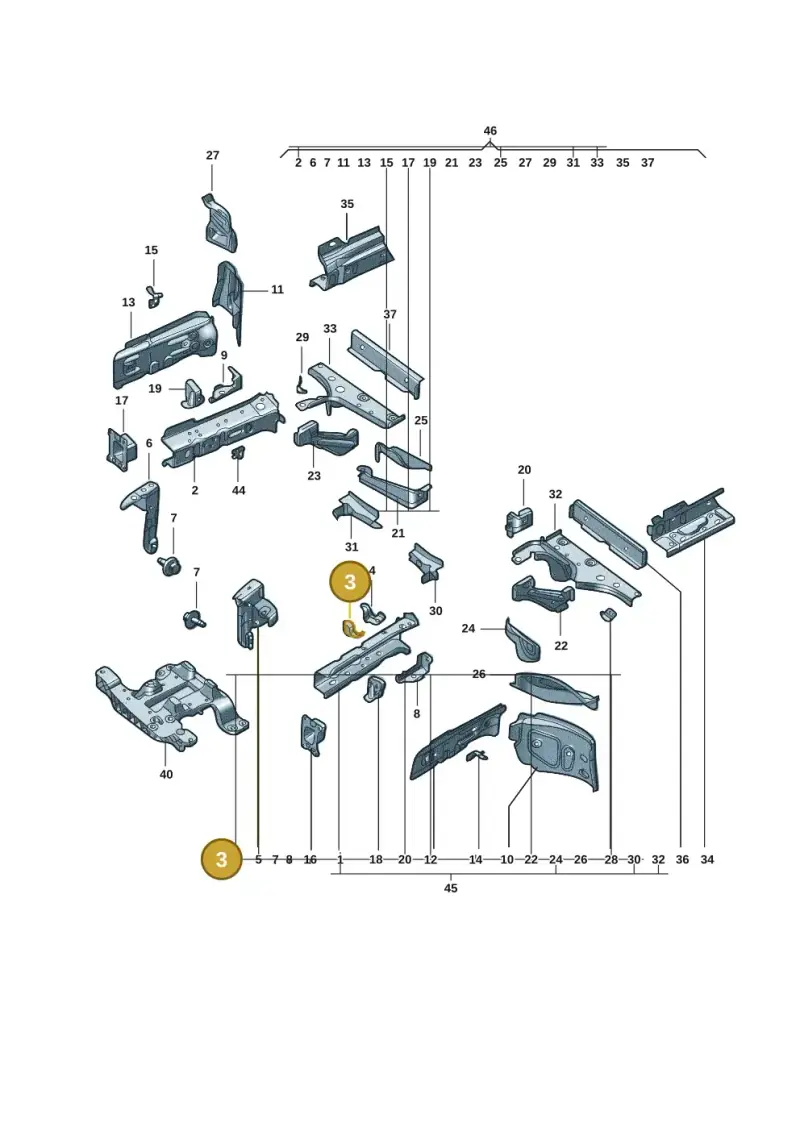 1EA805453 — Volkswagen ID.3 (2021-) diagram 10d803000, position 3