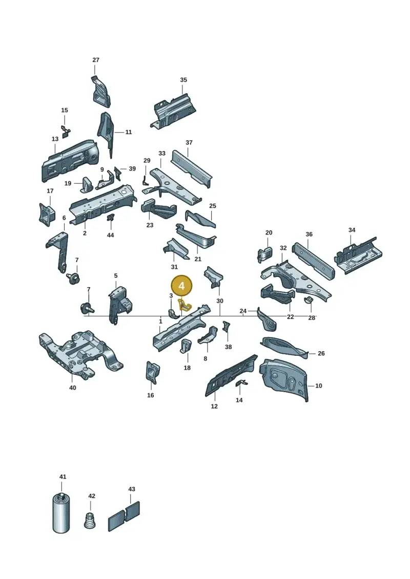 1EA805454 — Volkswagen ID.3 Pro (2019-2024) diagram 10a803000, position 4