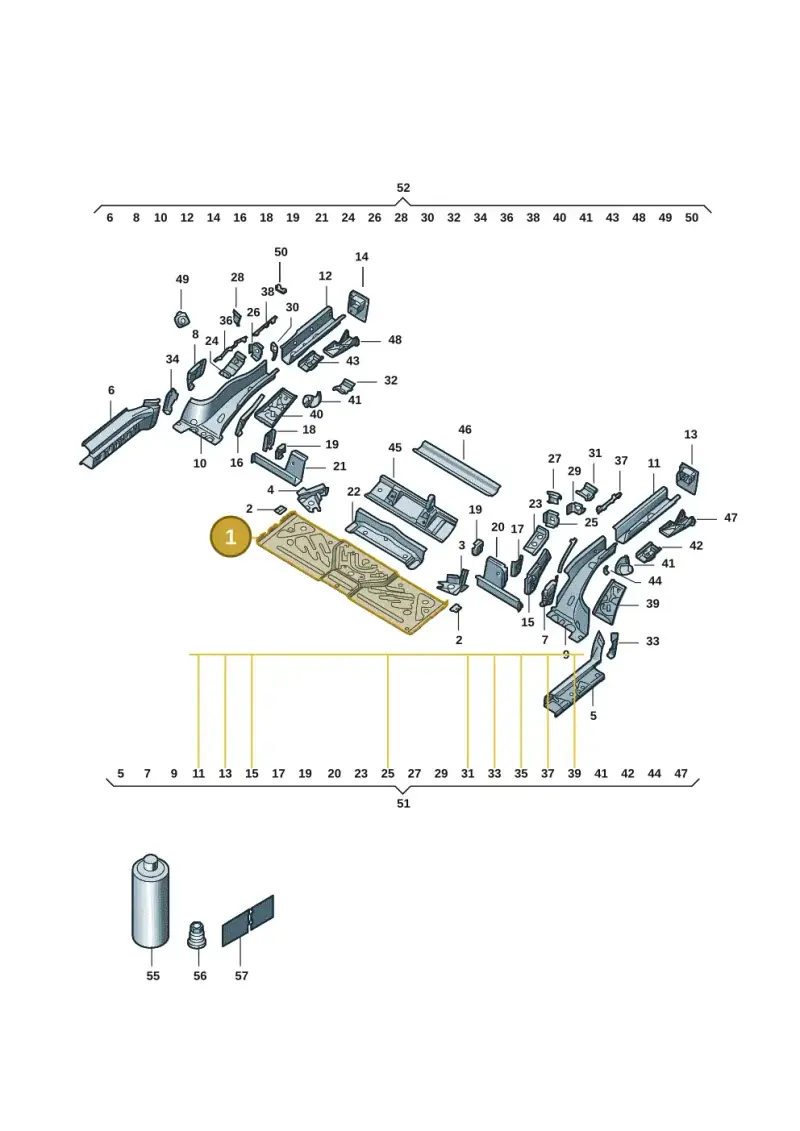 1EA813115 — Volkswagen ID.4 (2020-) diagram 11g803020, position 1