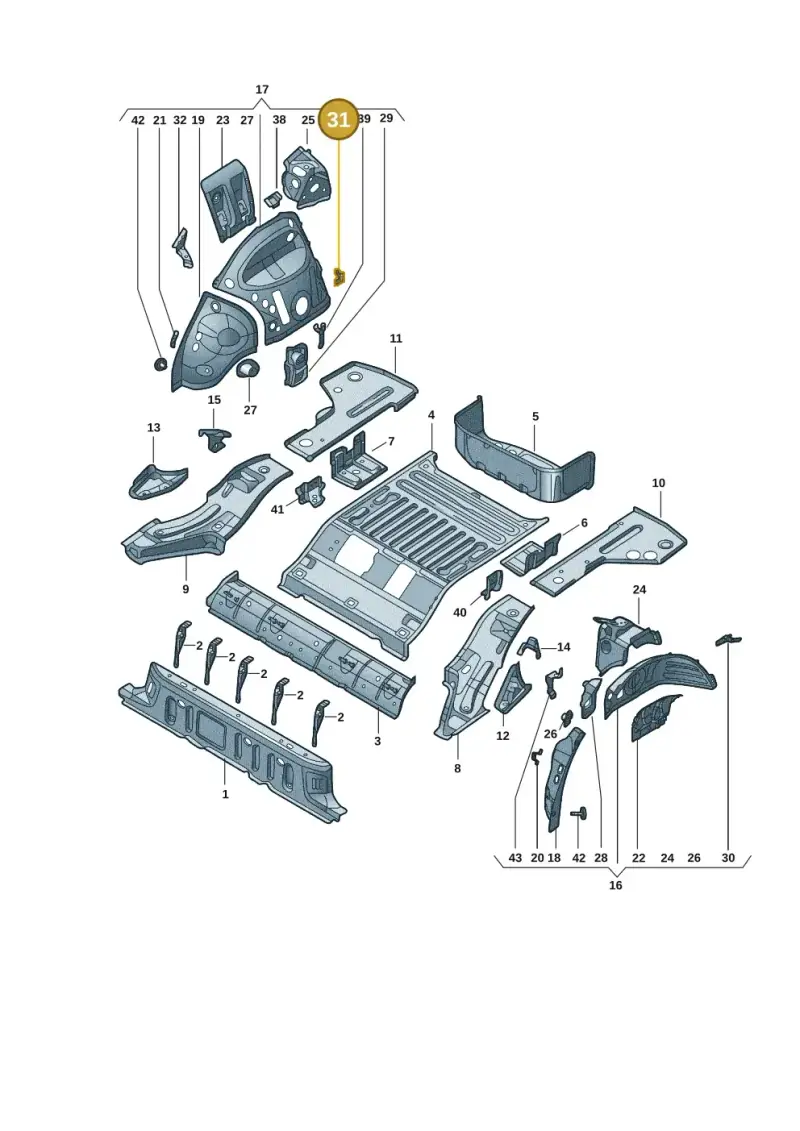 1EA813696 — Volkswagen ID.4 X (2020-) diagram 11d803015, position 31