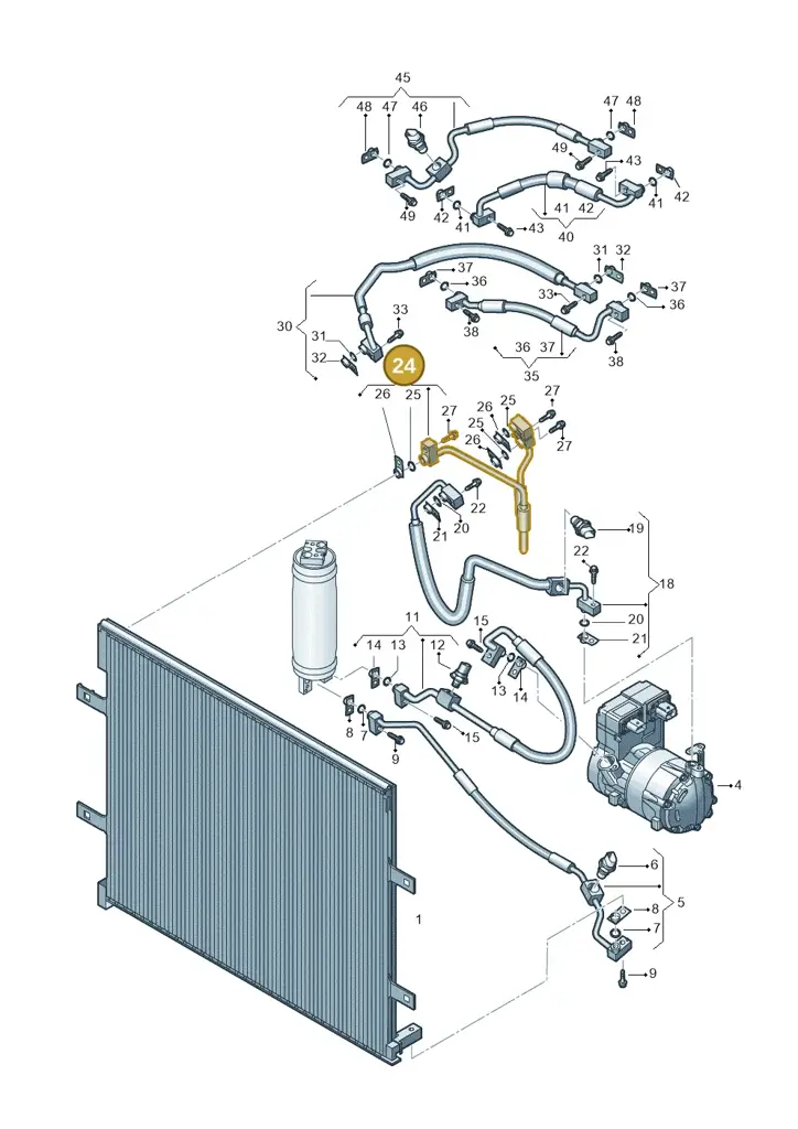 1EA816523J — Volkswagen ID.3 Pro (2019-2024) diagram 10a260500, position 24