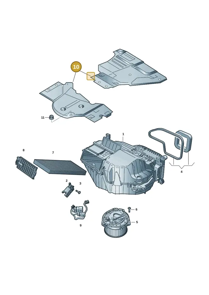 1EA819587 — Volkswagen ID.7 Limousine Pro (2023-) diagram 89a820100, position 10