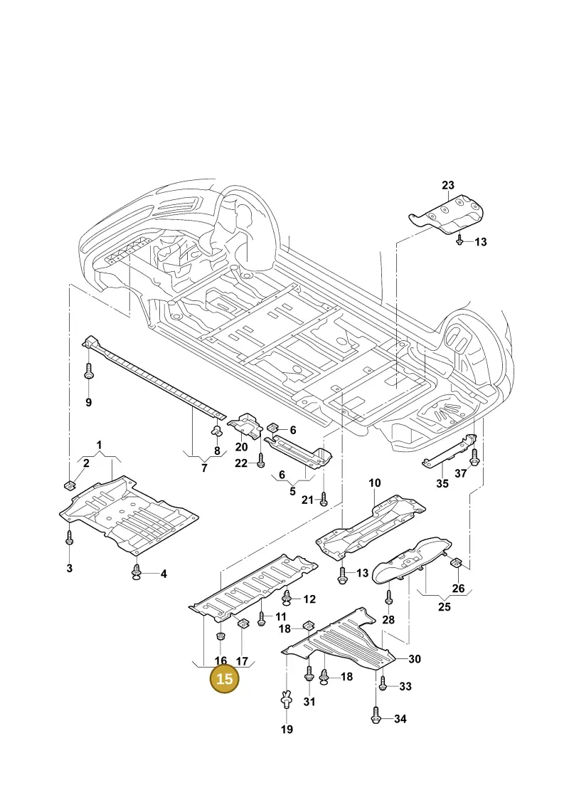 1EA825101E — Volkswagen ID.4 X (2020-) diagram 11d825000, position 15
