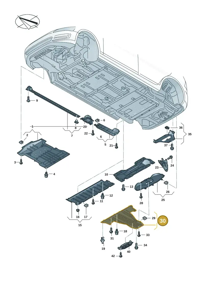 1EA825102D — Volkswagen ID.4 Pro (2020-2023) diagram 11a825000, position 30