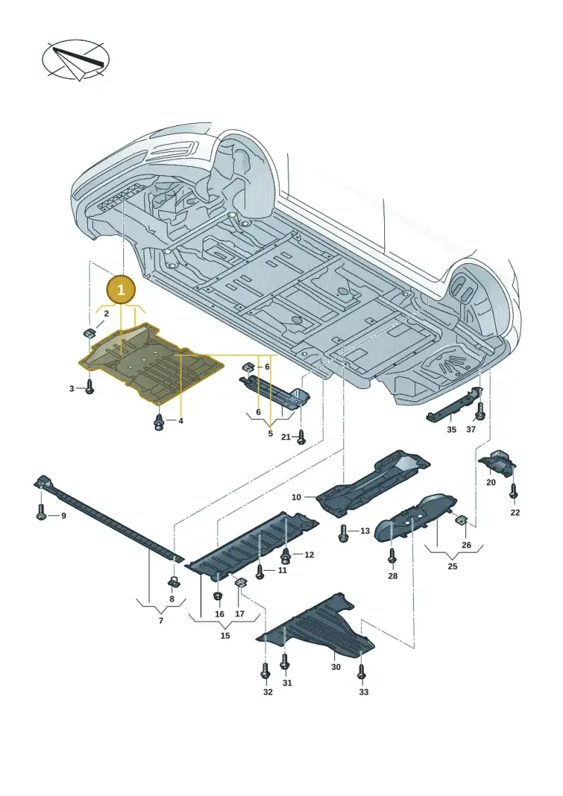 1EA825236C — Volkswagen ID.3 (2019-2025) diagram 10a825000, position 1