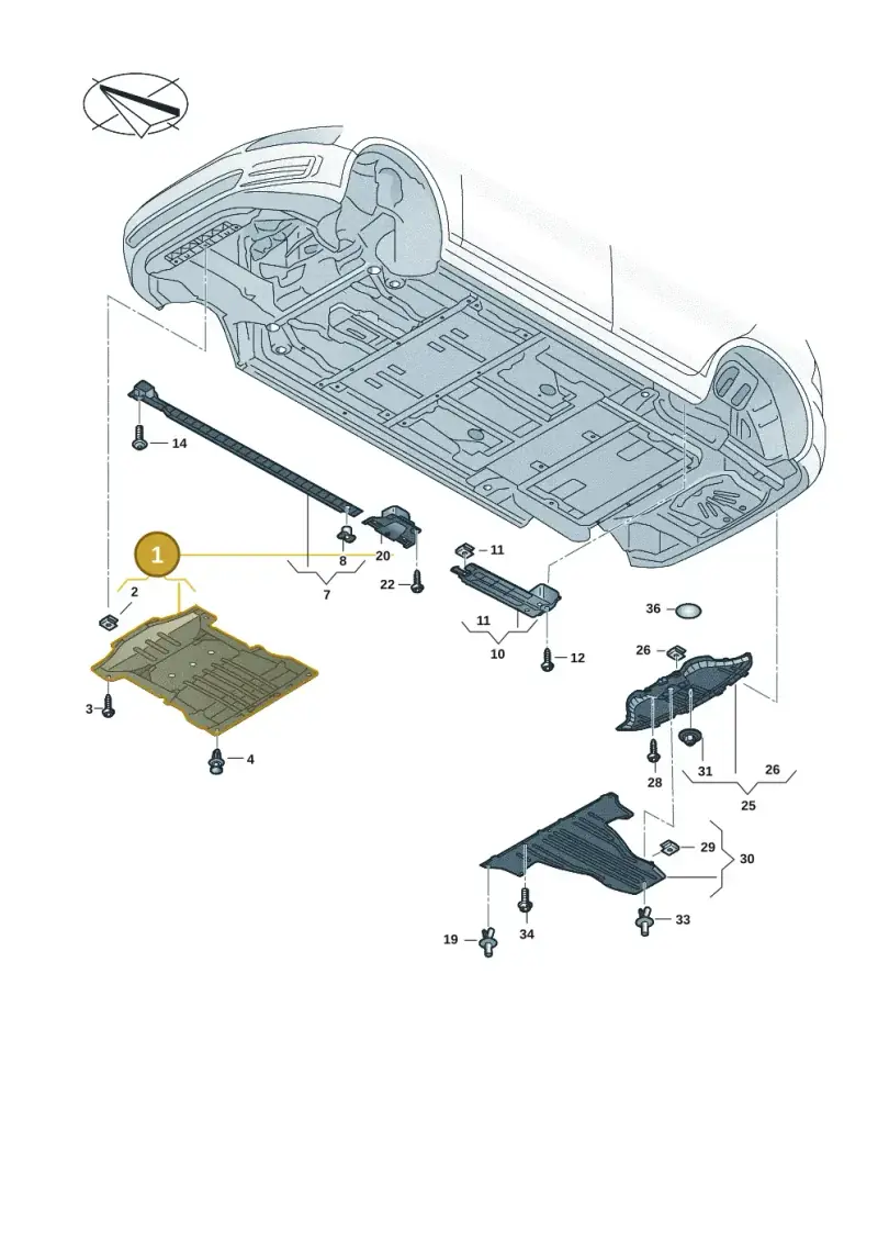 1EA825236C — Volkswagen ID.UNYX (2024-) diagram 11h825000, position 1