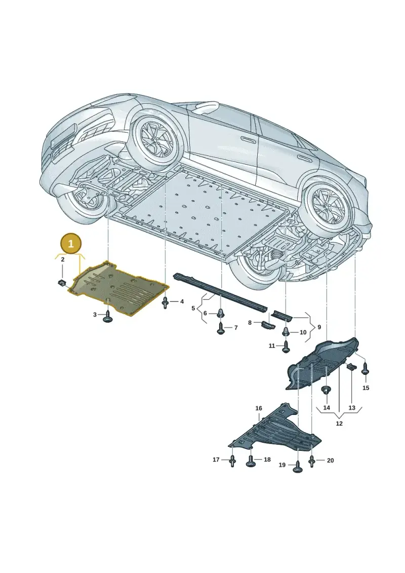 1EA825236C — SEAT CUPRA Tavascan (2023-) diagram 20h825000, position 1