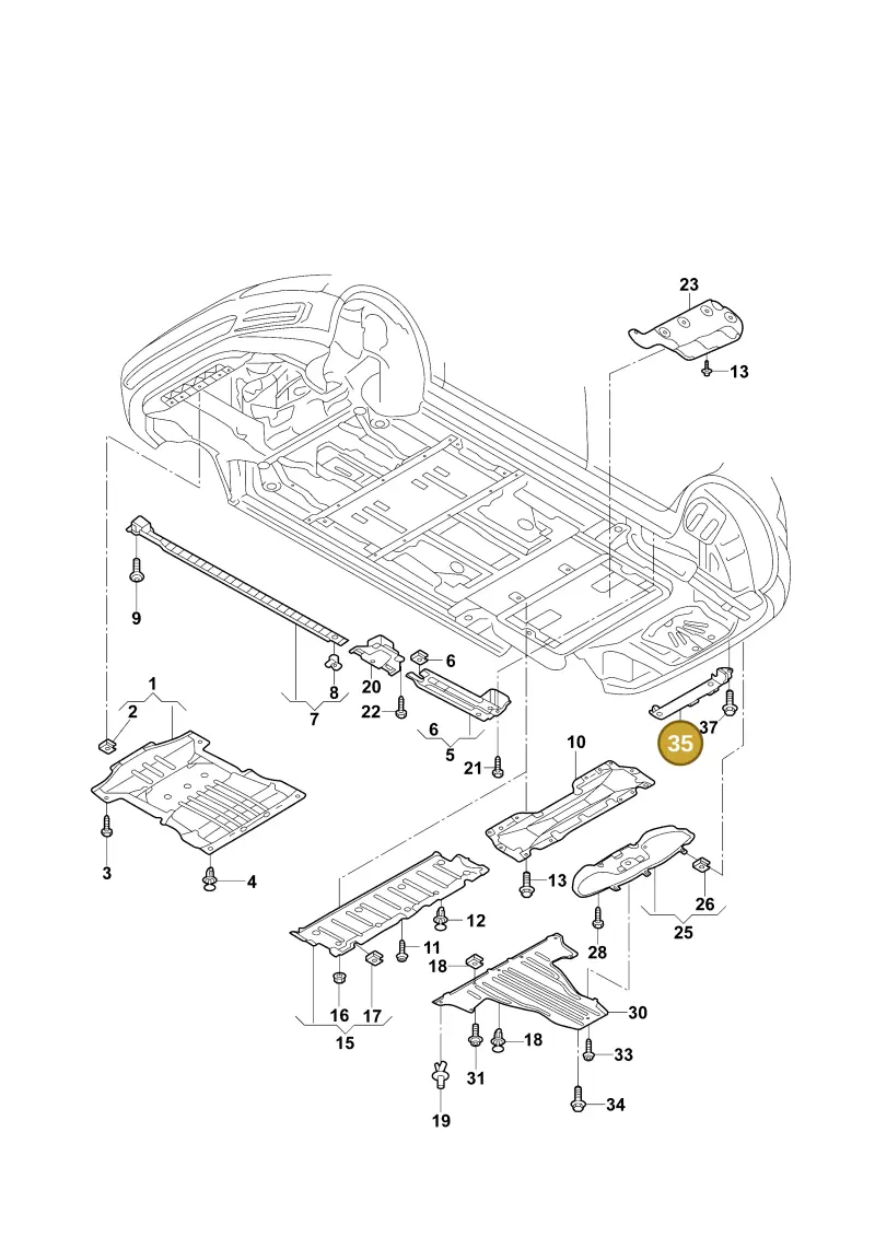 1EA825921C — Volkswagen ID.4 X (2020-) diagram 11d825000, position 35