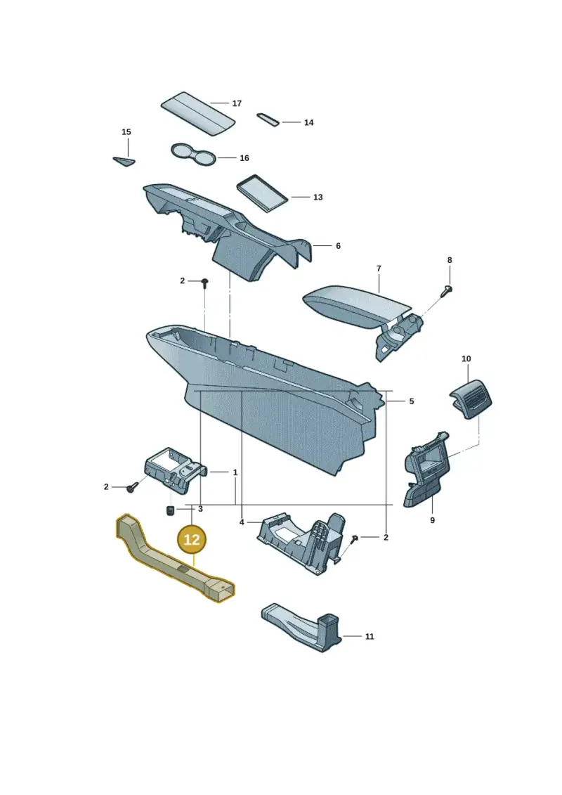 1EA864253 — Volkswagen ID.4 X (2020-) diagram 11d863050, position 12