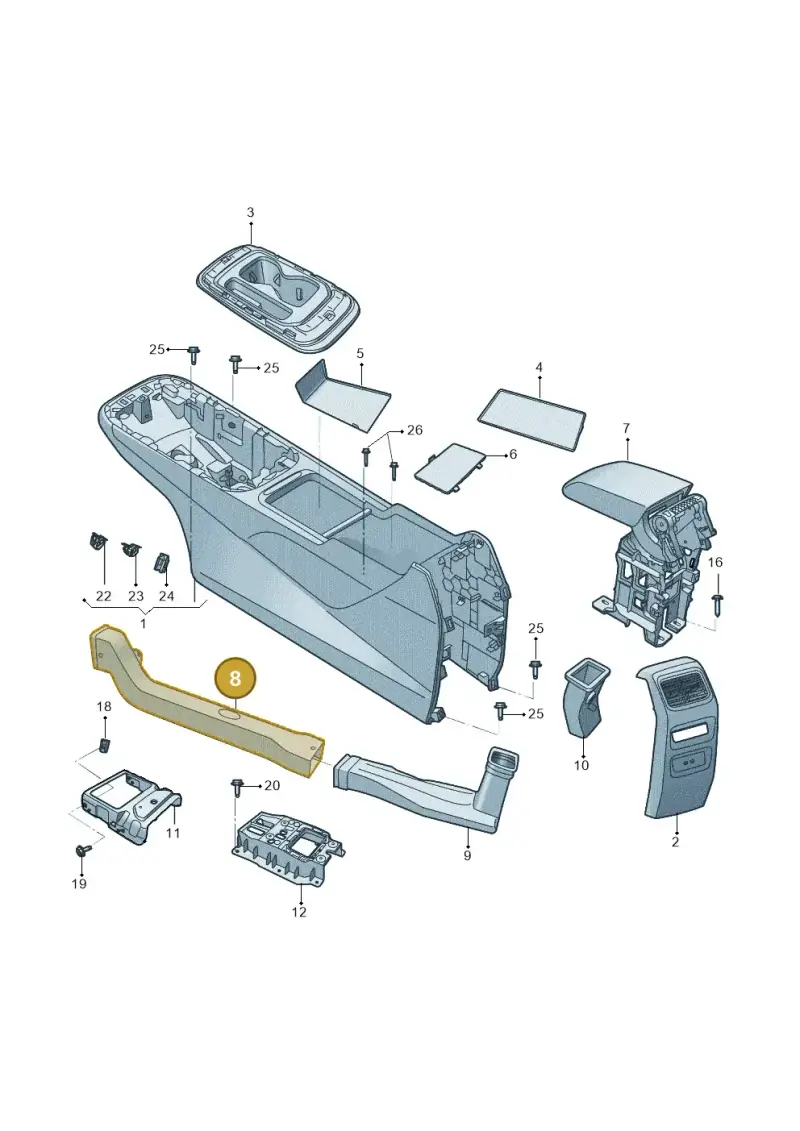 1EA864253 — Volkswagen ID.4 (2020-) diagram 11g863050, position 8