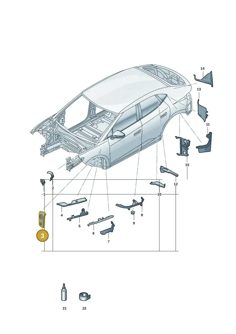 1EA864422 — Volkswagen ID.UNYX (2024-) diagram 11h864000, position 3