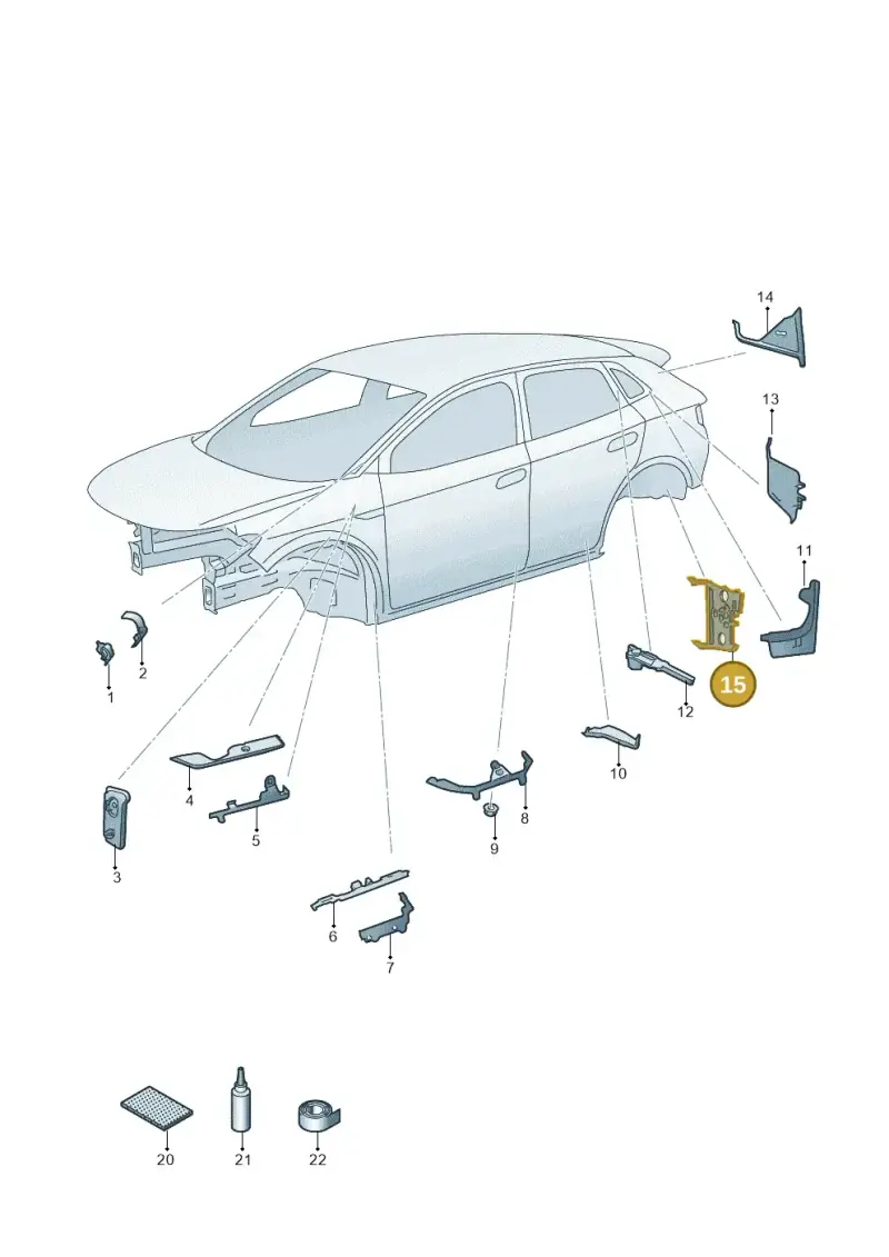 1EA864626 — Volkswagen ID.4 Pro (2020-2023) diagram 11a864000, position 15