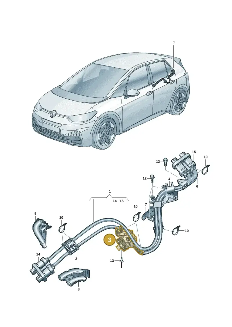 1EA907175 — Volkswagen ID.3 Pro (2019-2024) diagram 10a970008, position 3