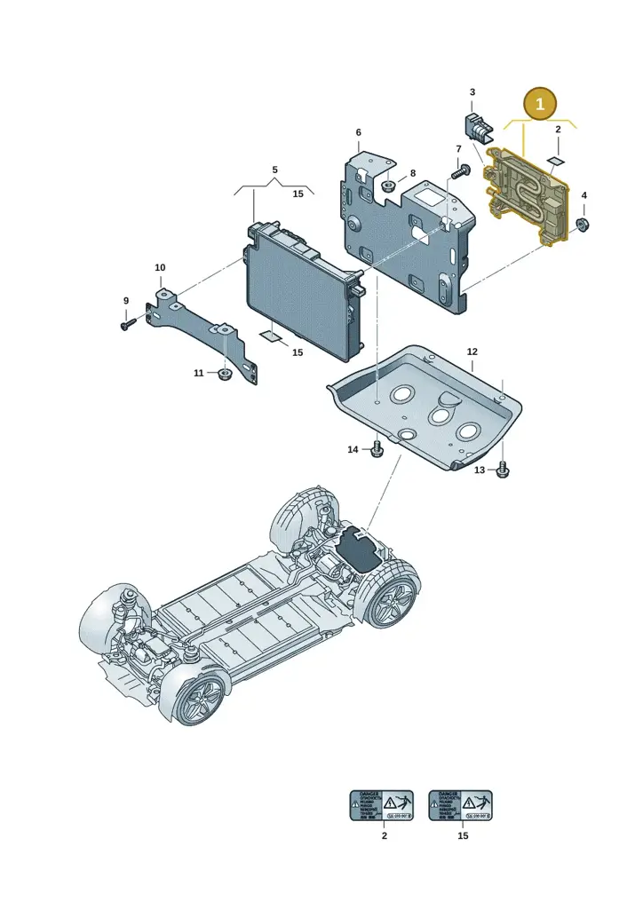 1EA907190R — Volkswagen ID.7 Limousine Pro (2023-) diagram 15a907190, position 1