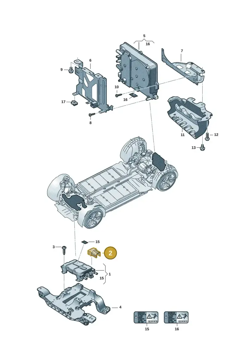 1EA907299B — Volkswagen Aero saloon (2023-) diagram 10a907190, position 2
